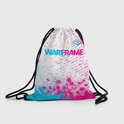 Мешок для обуви Warframe neon gradient style: символ сверху