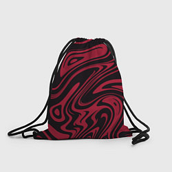 Рюкзак-мешок Абстракция тёмно-красный, цвет: 3D-принт