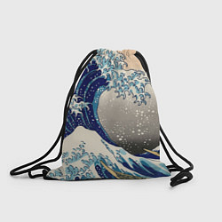 Рюкзак-мешок Великая волна от Канагава, цвет: 3D-принт