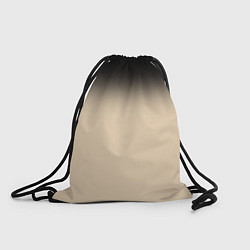 Рюкзак-мешок Градиент: от черного к телесному, цвет: 3D-принт