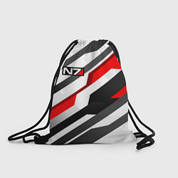 Рюкзак-мешок Mass effect - white uniform n7, цвет: 3D-принт