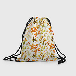 Рюкзак-мешок Осенние листья и желуди, цвет: 3D-принт