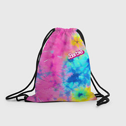 Рюкзак-мешок Barbie - floral pattern - tie-dye, цвет: 3D-принт
