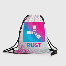 Рюкзак-мешок Rust neon gradient style, цвет: 3D-принт