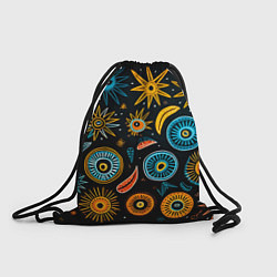 Рюкзак-мешок Африканский узор - нейросеть, цвет: 3D-принт