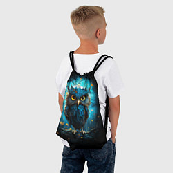 Рюкзак-мешок Halloween - ночная сова, цвет: 3D-принт — фото 2