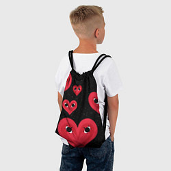 Рюкзак-мешок Космические сердца, цвет: 3D-принт — фото 2