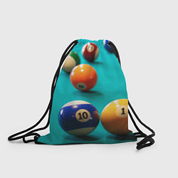 Рюкзак-мешок Бильярдные шары, цвет: 3D-принт