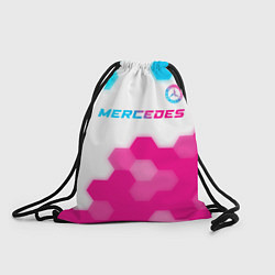Мешок для обуви Mercedes neon gradient style посередине