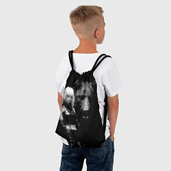 Рюкзак-мешок Милая блондинка с большим медведем, цвет: 3D-принт — фото 2