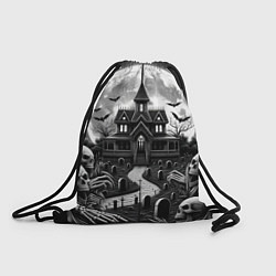 Рюкзак-мешок Дом с привидениями, цвет: 3D-принт
