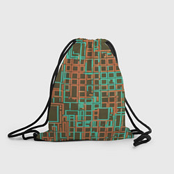 Рюкзак-мешок Разноцветные толстые линии, цвет: 3D-принт