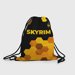 Рюкзак-мешок Skyrim - gold gradient посередине, цвет: 3D-принт