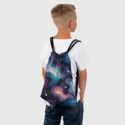 Рюкзак-мешок Космические волны и звездная пыль, цвет: 3D-принт — фото 2