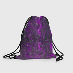 Рюкзак-мешок Фиолетовый металл модерн, цвет: 3D-принт