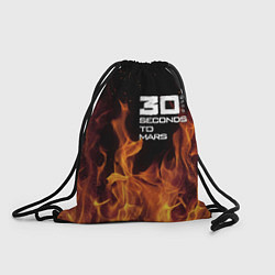 Рюкзак-мешок Thirty Seconds to Mars fire, цвет: 3D-принт