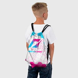 Рюкзак-мешок Need for Speed neon gradient style, цвет: 3D-принт — фото 2