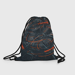 Рюкзак-мешок Часовой механизм киберпанк, цвет: 3D-принт