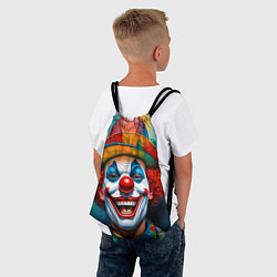 Рюкзак-мешок Нейросеть - Хэллоуин безумный клоун, цвет: 3D-принт — фото 2