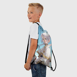 Рюкзак-мешок Фрирен и небо - эльфийка, цвет: 3D-принт — фото 2