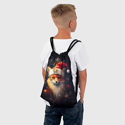 Рюкзак-мешок New year s fox, цвет: 3D-принт — фото 2