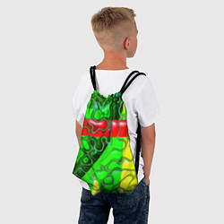 Рюкзак-мешок Кожаный рельеф, цвет: 3D-принт — фото 2