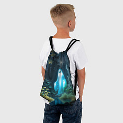 Рюкзак-мешок Призрак в лесу у воды, цвет: 3D-принт — фото 2