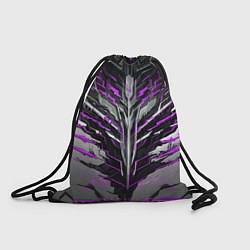 Рюкзак-мешок Киберпанк доспех фиолетовый, цвет: 3D-принт