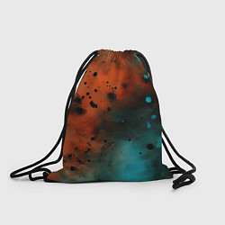 Рюкзак-мешок Акварельные брызги в оранжевом, цвет: 3D-принт
