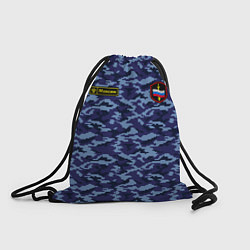 Рюкзак-мешок Камуфляж синий - Максим, цвет: 3D-принт