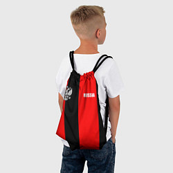 Рюкзак-мешок Красный и черный - герб РФ, цвет: 3D-принт — фото 2