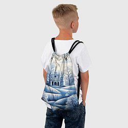 Рюкзак-мешок Пушистые завитки, цвет: 3D-принт — фото 2