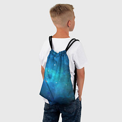 Рюкзак-мешок Голубой космос, цвет: 3D-принт — фото 2