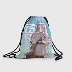 Рюкзак-мешок Фрирен с цветами в руке, цвет: 3D-принт