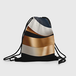 Рюкзак-мешок Золотистые вставки абстракции, цвет: 3D-принт