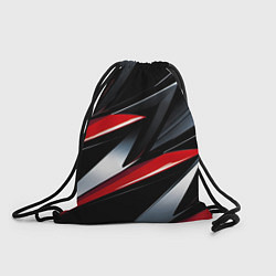Рюкзак-мешок Red black abstract, цвет: 3D-принт