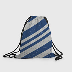 Рюкзак-мешок Сине-белый шик, цвет: 3D-принт
