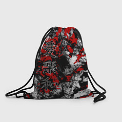 Рюкзак-мешок Японский стиль иероглифы, цвет: 3D-принт