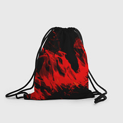 Рюкзак-мешок Красное пламя, цвет: 3D-принт