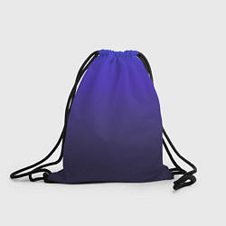 Рюкзак-мешок Градиент фиолетово голубой, цвет: 3D-принт