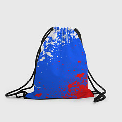 Рюкзак-мешок Флаг России - брызги, цвет: 3D-принт