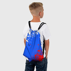 Рюкзак-мешок Флаг России - брызги, цвет: 3D-принт — фото 2