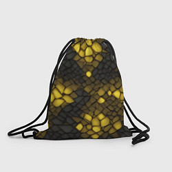 Мешок для обуви Жёлтый трескающийся камень