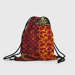Рюкзак-мешок Дракон и чешуя, цвет: 3D-принт
