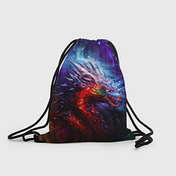 Рюкзак-мешок Кристаллический дракон, цвет: 3D-принт