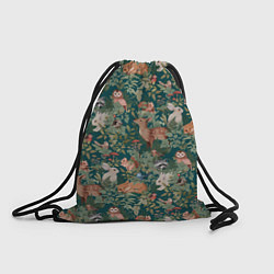 Рюкзак-мешок Goblincore - лес зверей, цвет: 3D-принт
