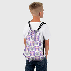 Рюкзак-мешок Овечка и лаванда, цвет: 3D-принт — фото 2