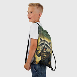 Рюкзак-мешок Крик стимпанк енота, цвет: 3D-принт — фото 2