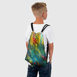 Рюкзак-мешок Абстрактные мазки краски, цвет: 3D-принт — фото 2