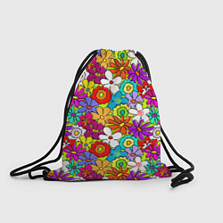 Рюкзак-мешок Floral multicolour, цвет: 3D-принт